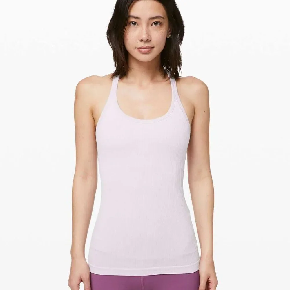 Lululemon Ebb To Street Tank II in Light Pink Size 6